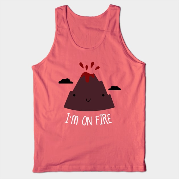 On Fire Tank Top by demonigote